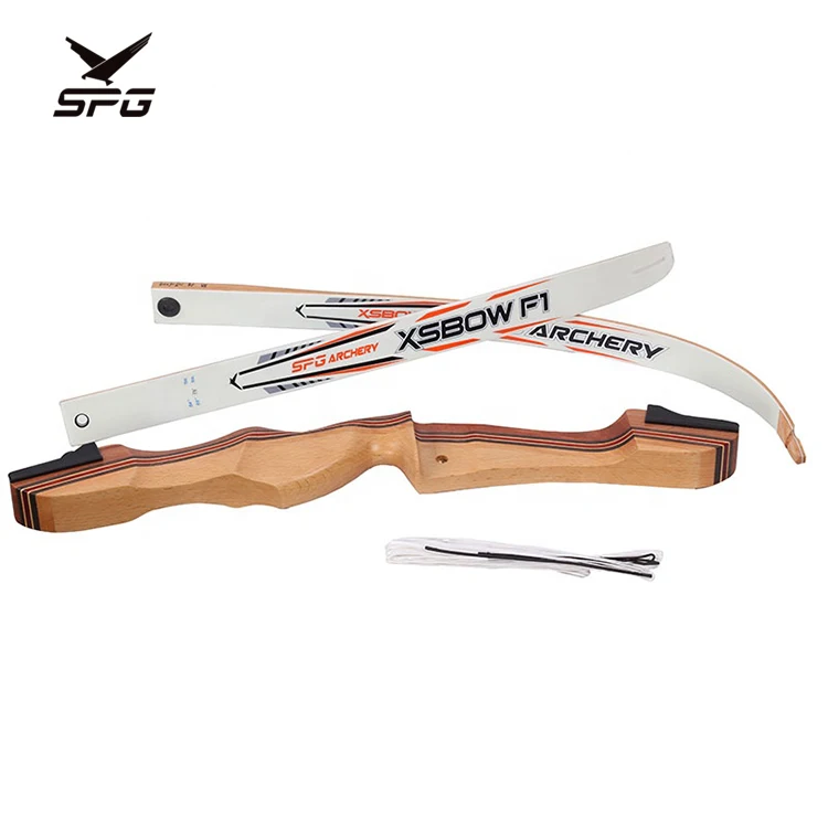 

New Design SPG Archery XSbow F1 Wooden Riser Laminated Limbs 68'' Tag Recurve Bow For Shooting