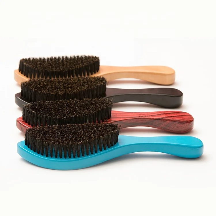 

beard brush and comb 100% soft boar bristle custom 360 wave beard brush for men laser logo natural factory
