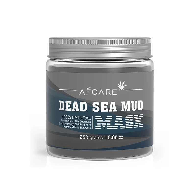 

Dead sea mud mask mud control oil deep clean blackhead shrink pores mud film, Black