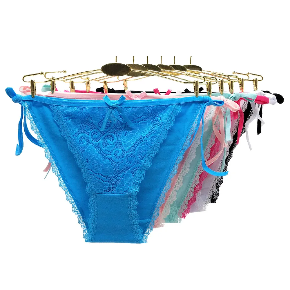 

Lingerie Cotton Lace Transparent Women's Panties, Mixed 6 color