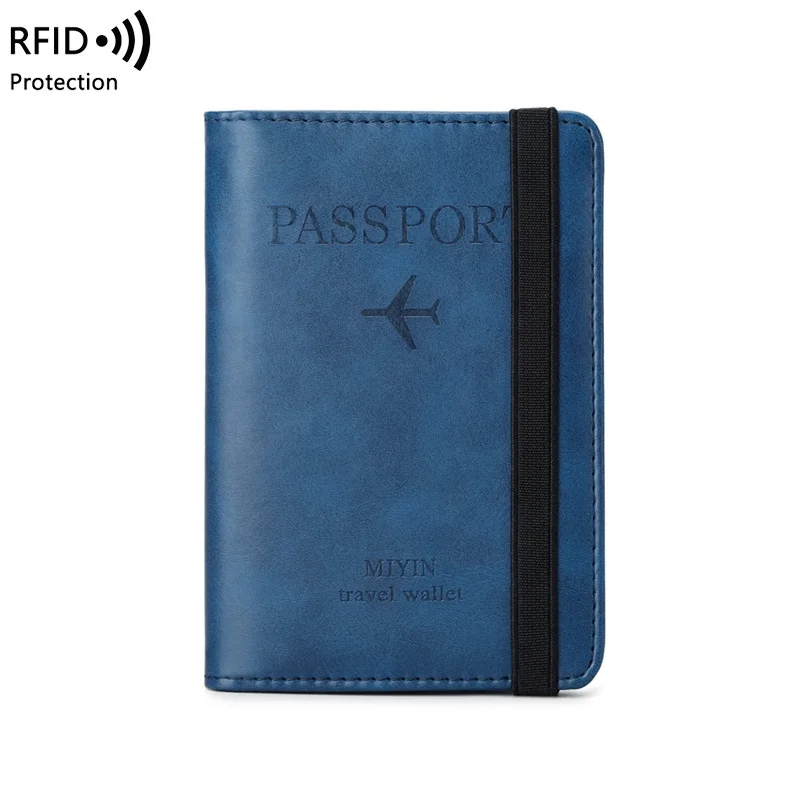 

rfid blocking 4 x 3 vaccine card holder passport covers leather passport and vaccine card holder travel wallet passport holder