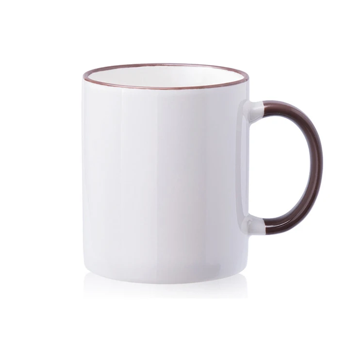 

11oz AAA Pure White Sublimation Custom Ceramic Mug for Promotion, 5 colors