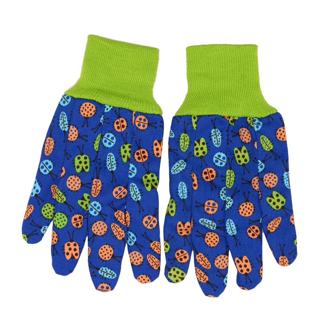 

blue assorted protective gardening unisex gloves cute printed garden gloves with claws for digging planting, Dark blue