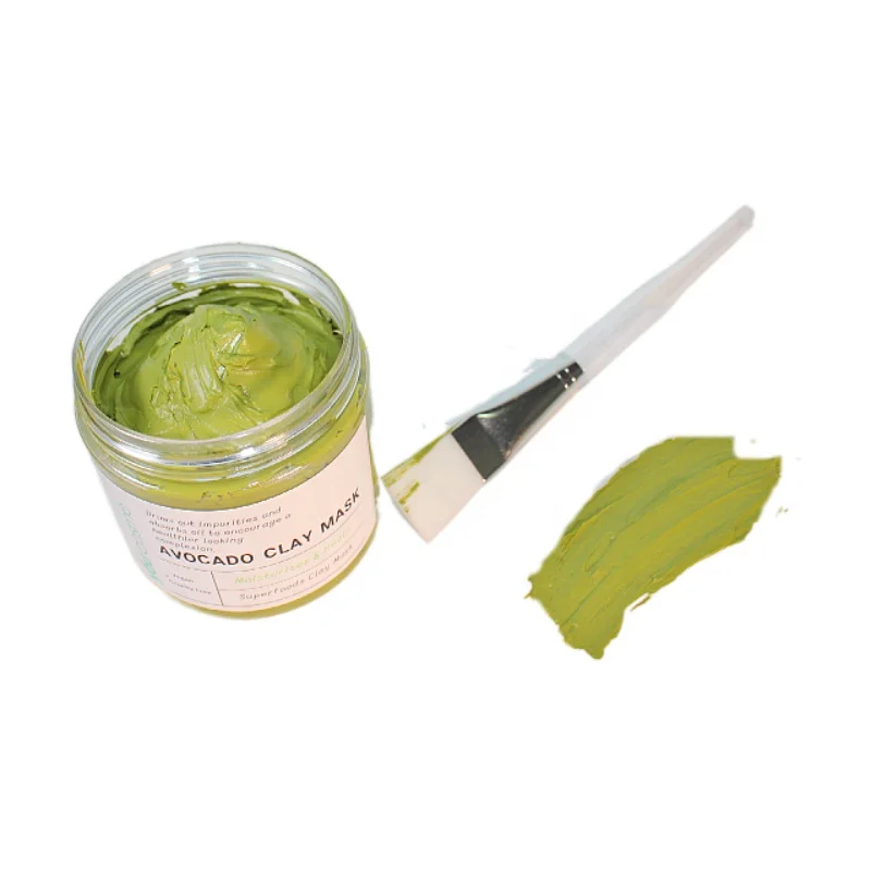 

100% Vegan Avocado and Superfoods Organic Face Mask Kaolin Clay Mask, Customized package accepted