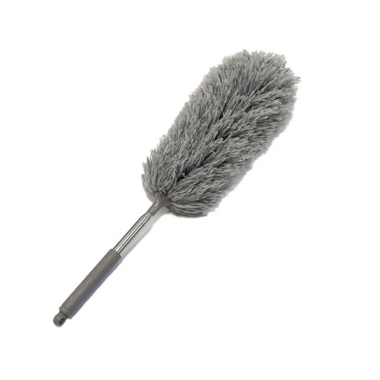 

Telescopic Extendable Long Handle Microfiber Fluffy Duster, Grey