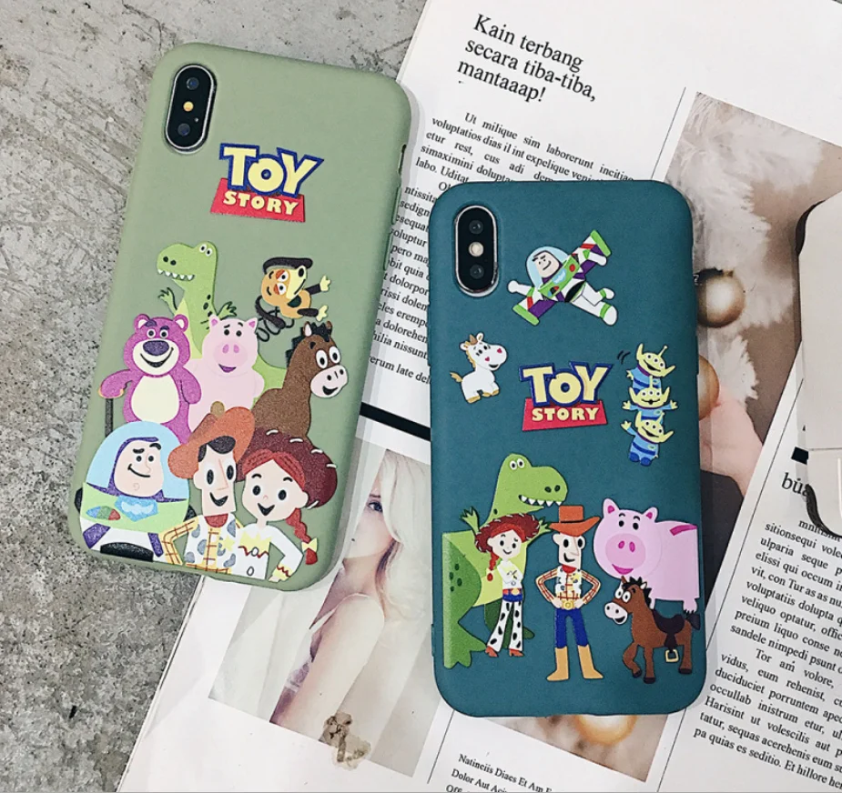 

for iPhone 11 Pro Max 11 X Xs 7 Cartoon Animals Cute Toy Story Funny Characters Soft Case, Colorful