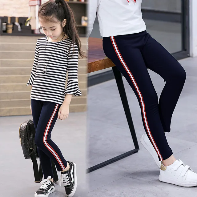 

Fashion baby girl clothing kids spring clothing baby girl breathable 90% cotton fabric leggings stripe design 1pcs set, As picture