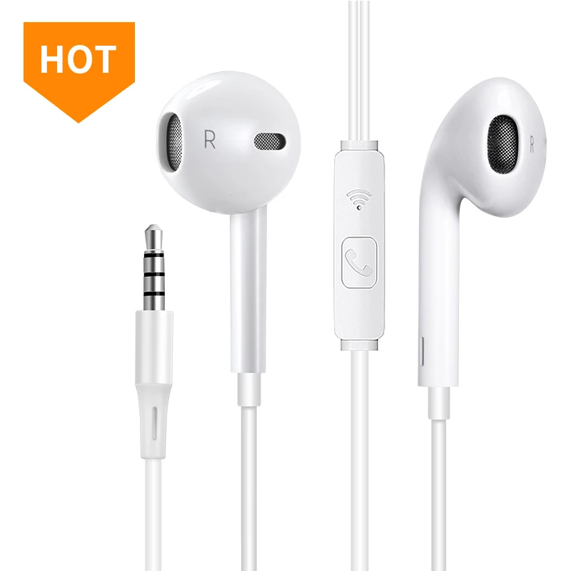 

promotion high quality TPE 3.5mm wired with mic original in ear earphone under $1