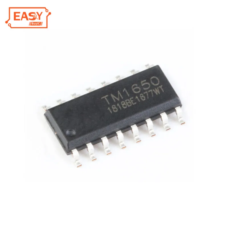 original ICs 1650 Smd Sop-16 8*4 Bit LED Drive Digital Tube Chip Tm1650 SAMPLE available BOM services integrated circuit