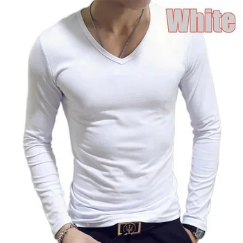 tight fitting v neck t shirts