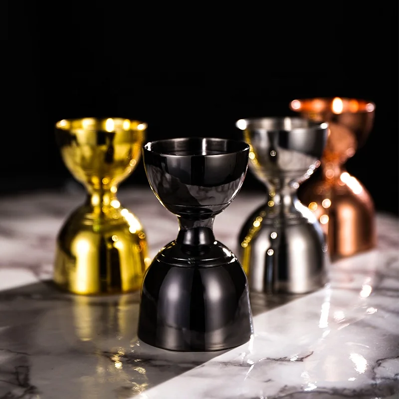 

Slim Waist Copper Cocktail Jigger 20Ml/40Ml Bar Tools Mini Stainless Steel