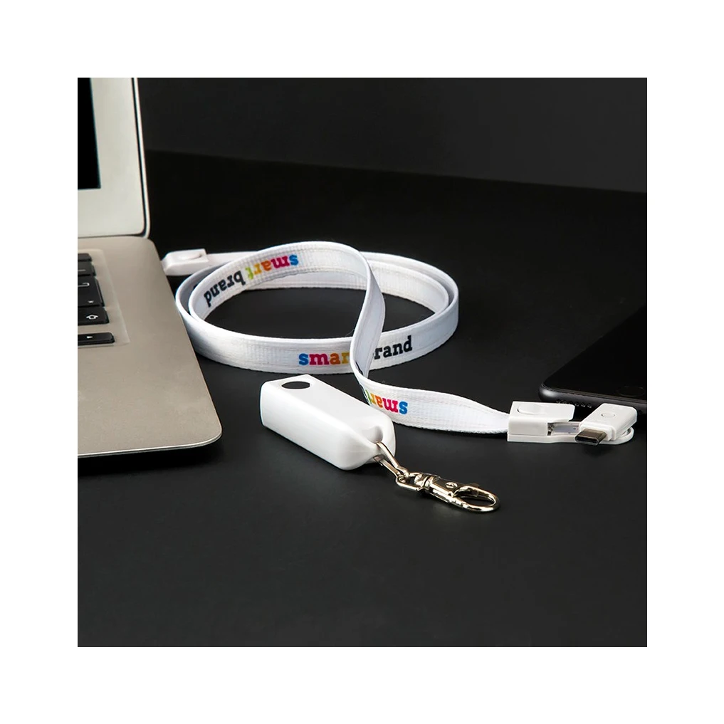 

Multi Functional 4 in 1 Lanyard Badge Neck ID Strap USB Key Phone Charging Cable