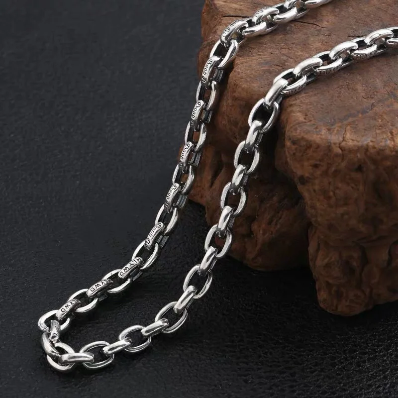 

OEM Custom 60cm 85g 92g 925 Silver Necklace Women Men Twist Rope Chain Snake Necklace Jewelry