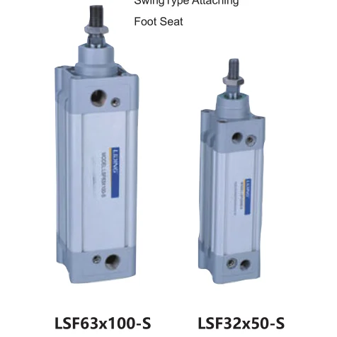 
LIDING LSF series standard double shaft double acting adjust pneumatic cylinder 