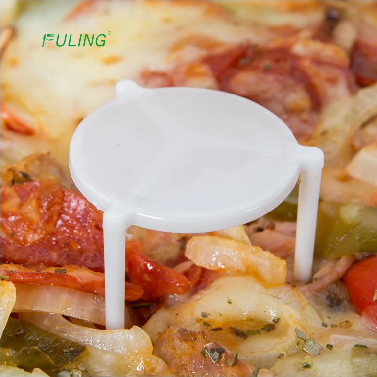 White Toppers Pizza Box Tripod Stack Plastic Take Out Catering Disposable Pizza Tools Plastic