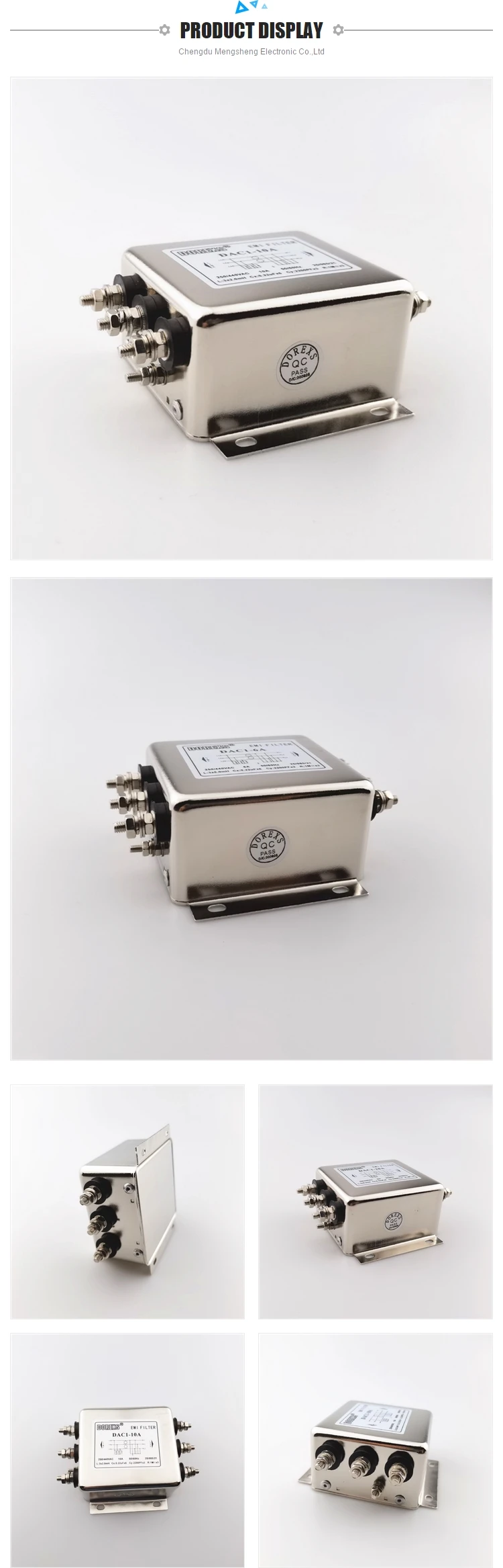 Genral Purpose Three Phase AC Filter Power Entry Module Filters EMI Noise Filter Filters