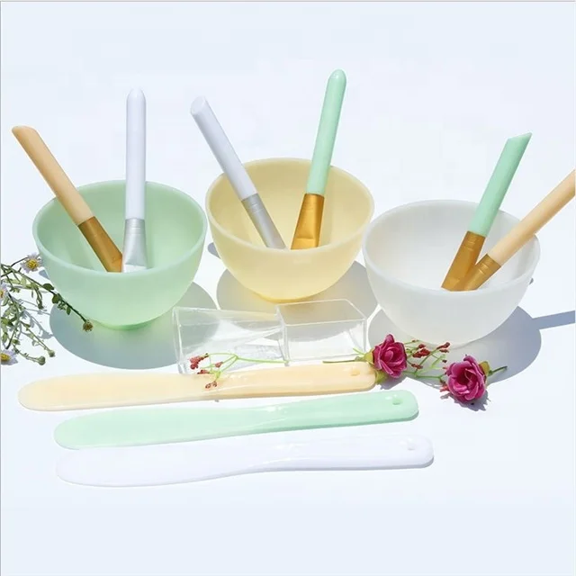 

Customized color DIY elastic silicone mask bowl face mask mixing bowl