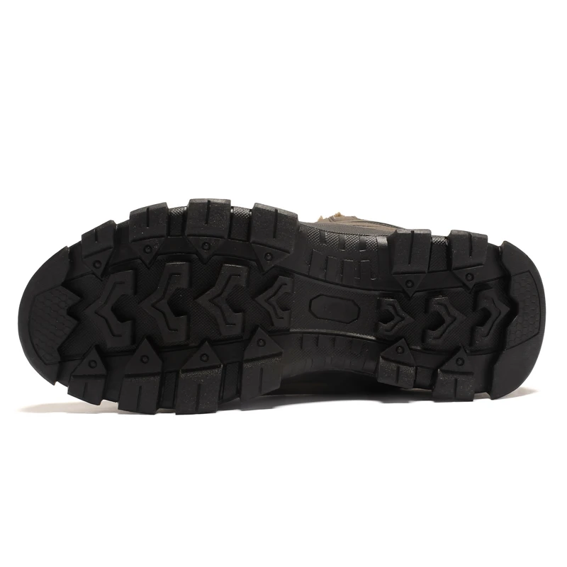 New Invention 2019 Anti Slip Hiking Army Men Winter Shoes Boots For Men Leather
