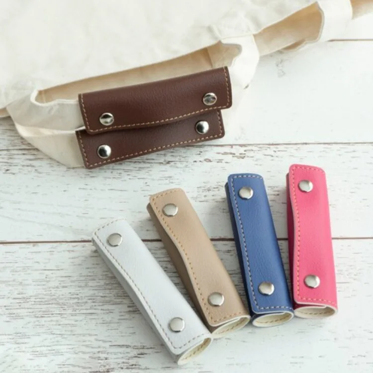 

1 pc New Soft PU leather suitcase handle handbag leather cover texture Pu anti falling handle protective cover