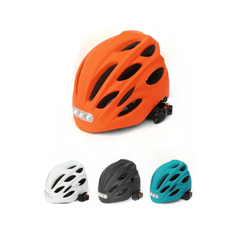 

Hot Bike Helmet Rechargeable LED lamp integrated shape for adult mountain biking safety helmet, Black,white,orange,blue