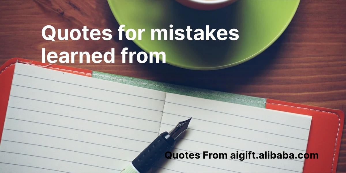 quotes for mistakes learned from