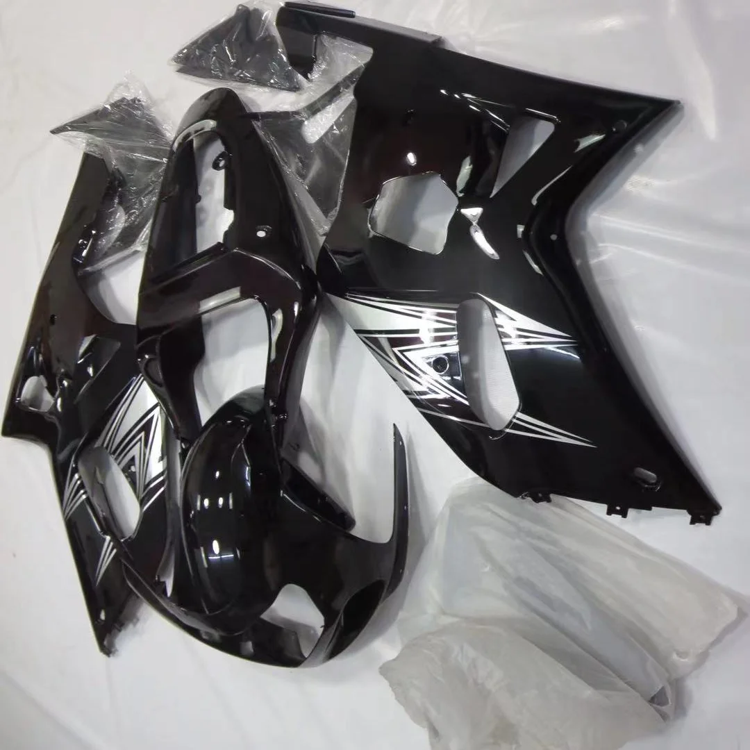 

2021 WHSC Fairing Kit For SUZUKI GSXR600-750 2001-2003 ABS Plastic Fairing Body Kit black, Pictures shown