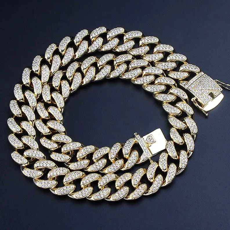 Hommes Femmes Véritable 14k or Jaune Cubain Lien Chaîne Collier 2 mm 24/" pouces 2 mm