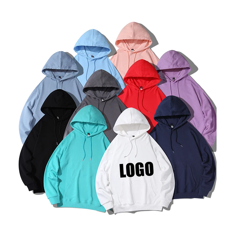 

Custom Logo and Printing Men's Blank Hoodies Sweatshirts Men oversize sweatshirt 100% Cotton unisex French terry hoodie shirts
