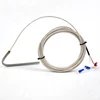 6x98mm Duplex Temperature Thermal Resist Sensors Probe RTD Pt100 Converter with 5m Wire