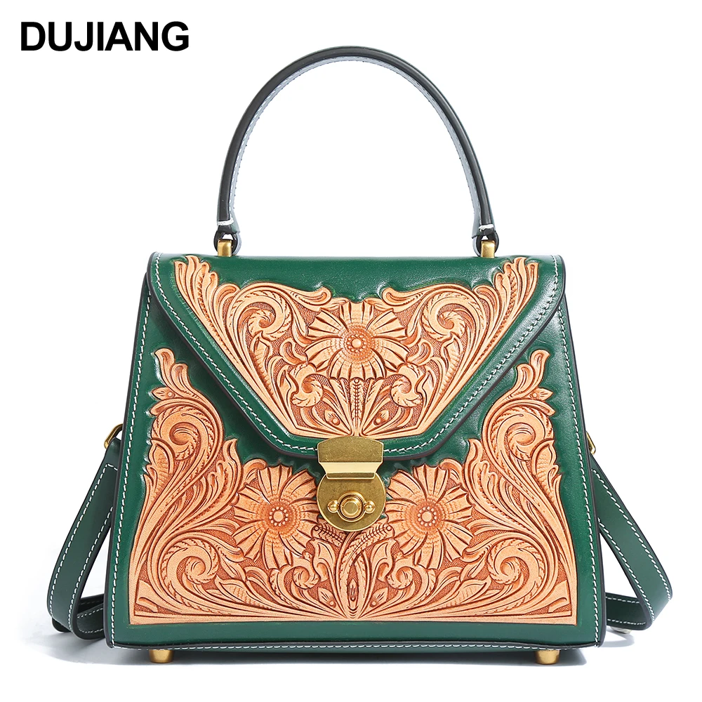 

Ladies Designer Engraved Shoulder Crossbody bag genuine leather womens Carving messenger bags 2021 Handbags for Women Luxury, Black, yellow brown, green,blue