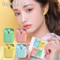 

2019 latest binaural Inpods12 earphone tws stereo earphone in-ear Bluetooth V5.0 headsets support IOS/Android
