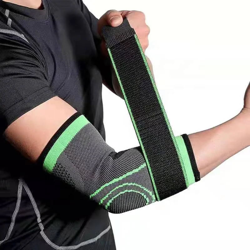 

Nylon 3D compression knitted elastic cycling basketball elbow sleeve