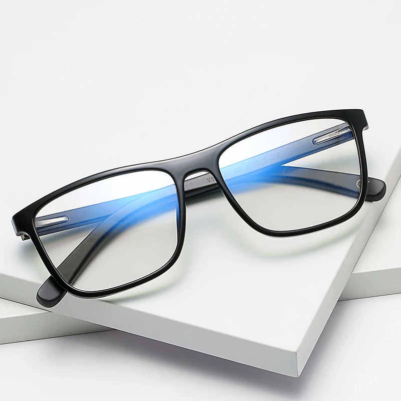 

Hot Selling Handmade optical framed fashion custom logo TR90 bamboo glasses anti blue light glasses