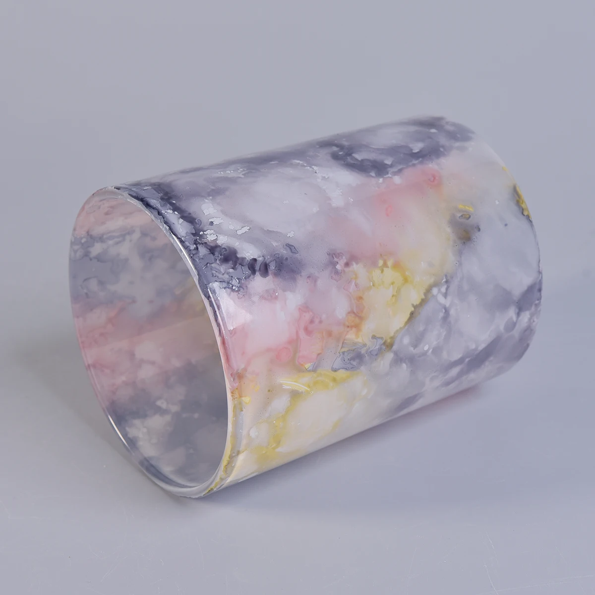 Marble Pattern Glass Candle Holder Wholesale