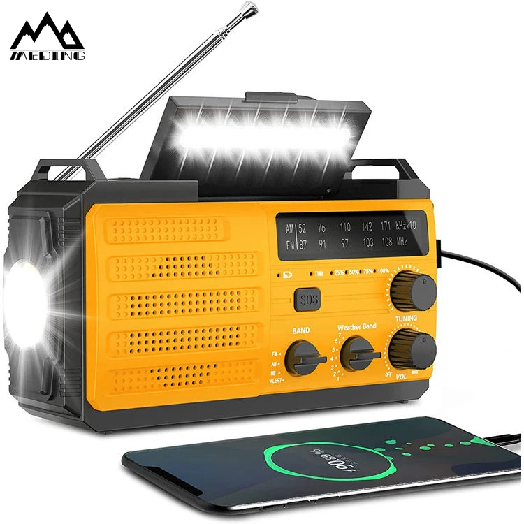 

MEDING Emergency Radio Earthquake Survival Kit Solar Radio With Hand Crank Dynamo Flashlight