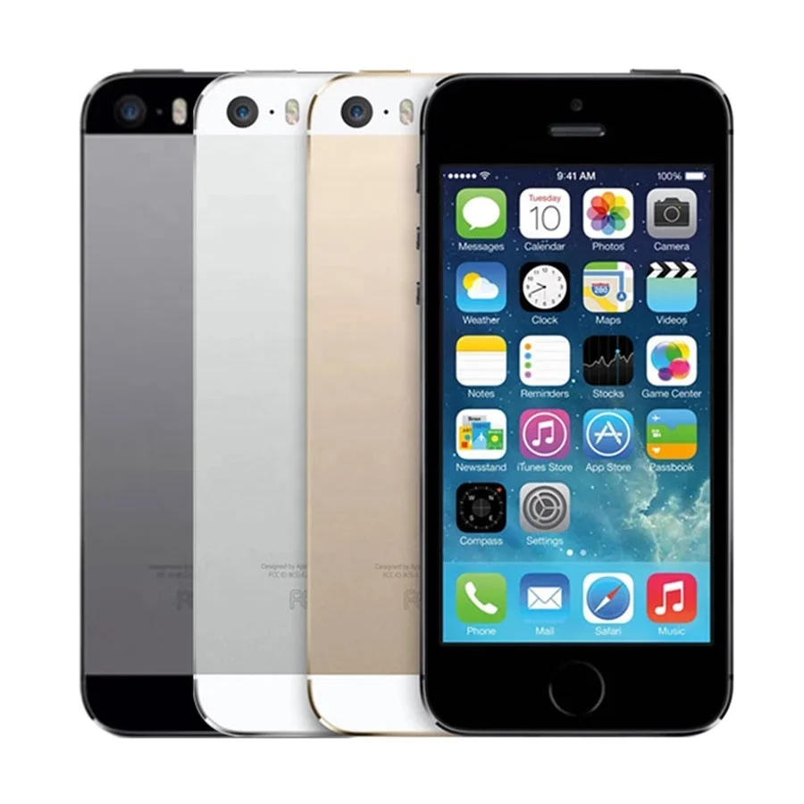 

For Apple iPhone 5s Mobile Phones Dual Core 16GB 32GB 64GB ROM 8MP IOS Touch ID Unlocked Cellphone