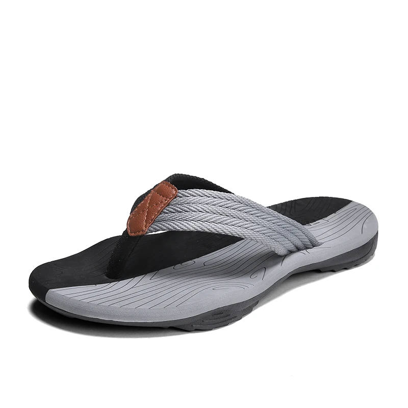 

new summer beach flip-flops comfortable outdoor EVA thick bottom color matching cool men's slippers, Optional