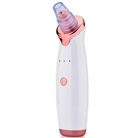 

Factory Multifunctional Cleaning Instrument Facial Nose Acne Whitehead Removal Ultrasonic Electric Blackhead Remover Vacuum, White/rose golden