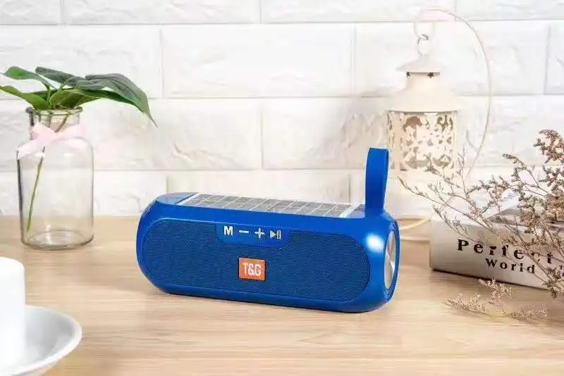 2020 New arrival speaker Solar energy power supply TWS speaker TG182 multi functional wireless TF AUX USB play speaker - ANKUX.COM