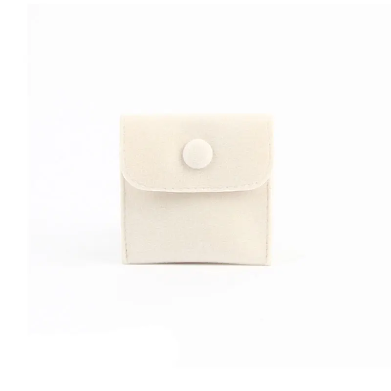 

Wholesale Custom Pink Gray Blue Beige Suede Cotton Velvet Jewellery Pouch Bags