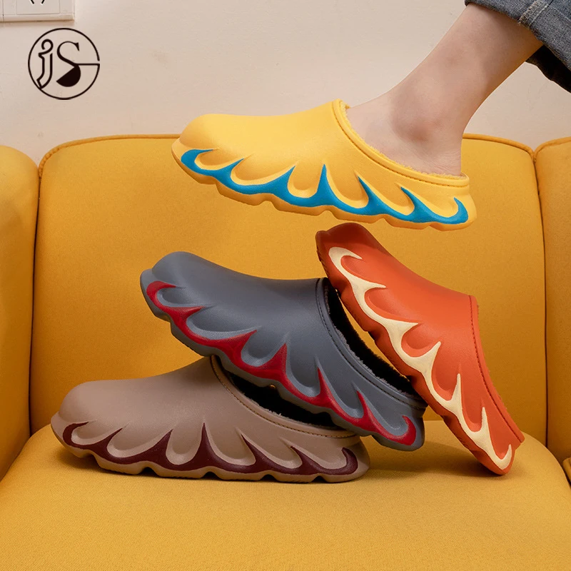 

Hot sale Flame pattern design Slippers for ladies Slides slipper, Picture