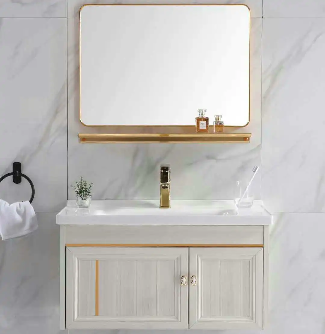 JOININ bravat bathroom pvc vanity cabinet with wash basin