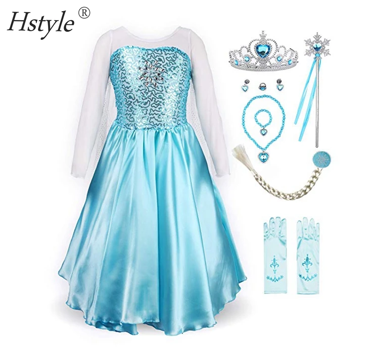 

Little Girls Princess Fancy Dress Costume | Princess Costumes Dress for Your Little Girls Dress up SU511 Frozen Costume Children