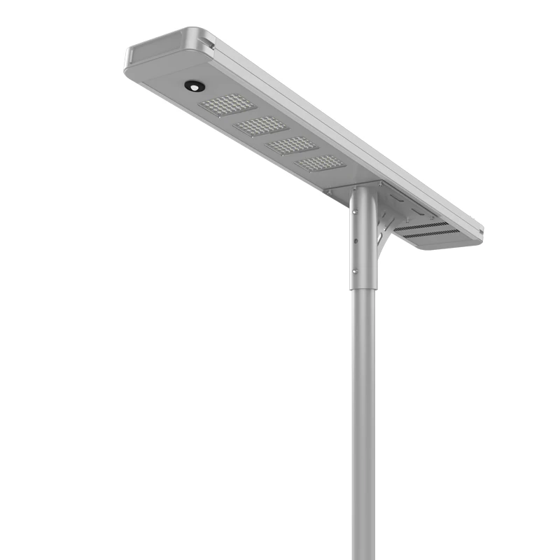 100W high lumen brightness solar powered integrated all in one led solar street lights outdoor