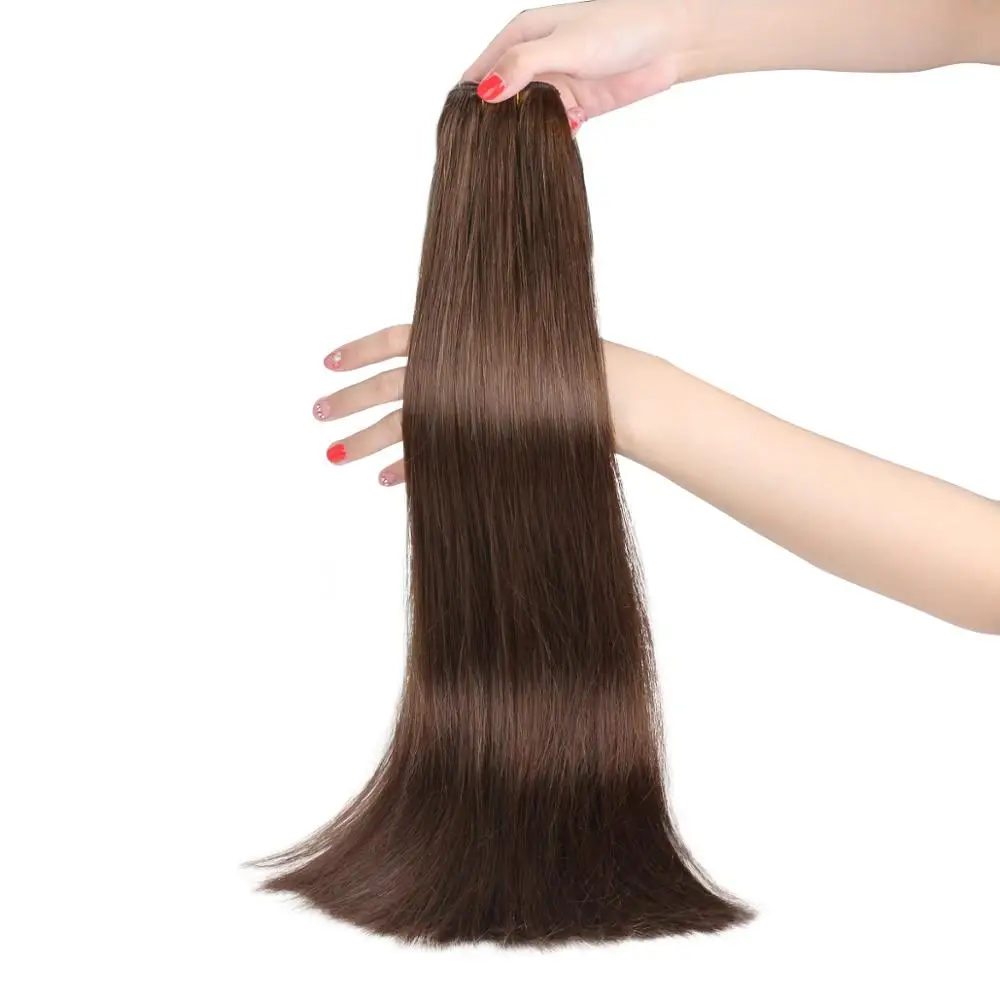 

100% Russian Human Hair Weft Double Drawn Weft Hair Extensions