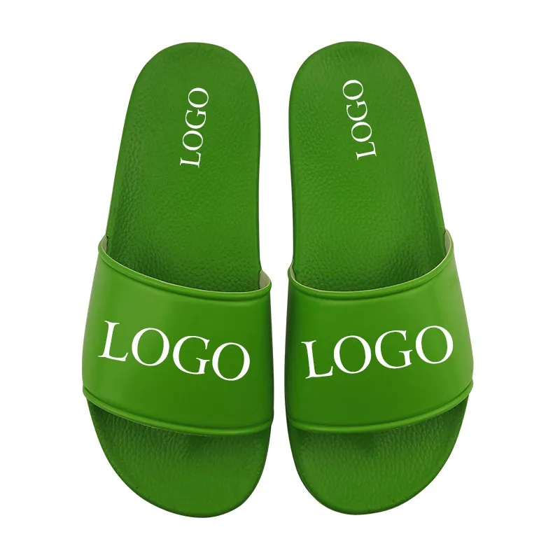 

"Fashion Men Beach Slippers Brand Designer Customize Your Logo Image 3D Print Summer Indoor Non-slip Flip Flops Flat Dropshippin, Whte black red