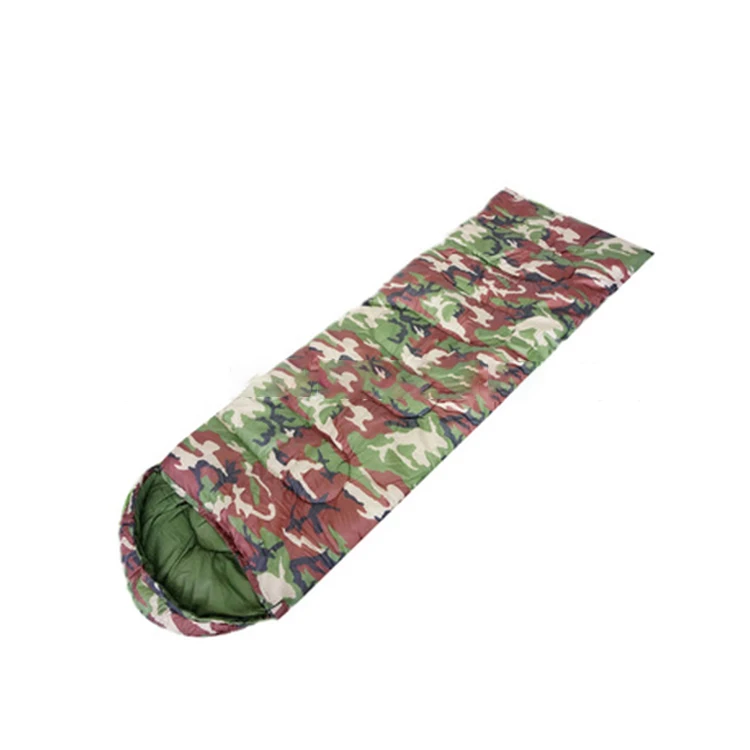 

OEM 0 Degree Camouflage Envelope Outdoor Camping Down Sleeping Bag for Cold Weather, Customised