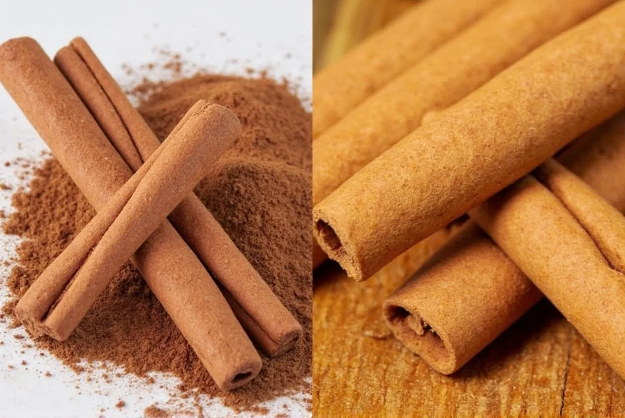 Light brown Ceylon cinnamon sticks arranged neatly