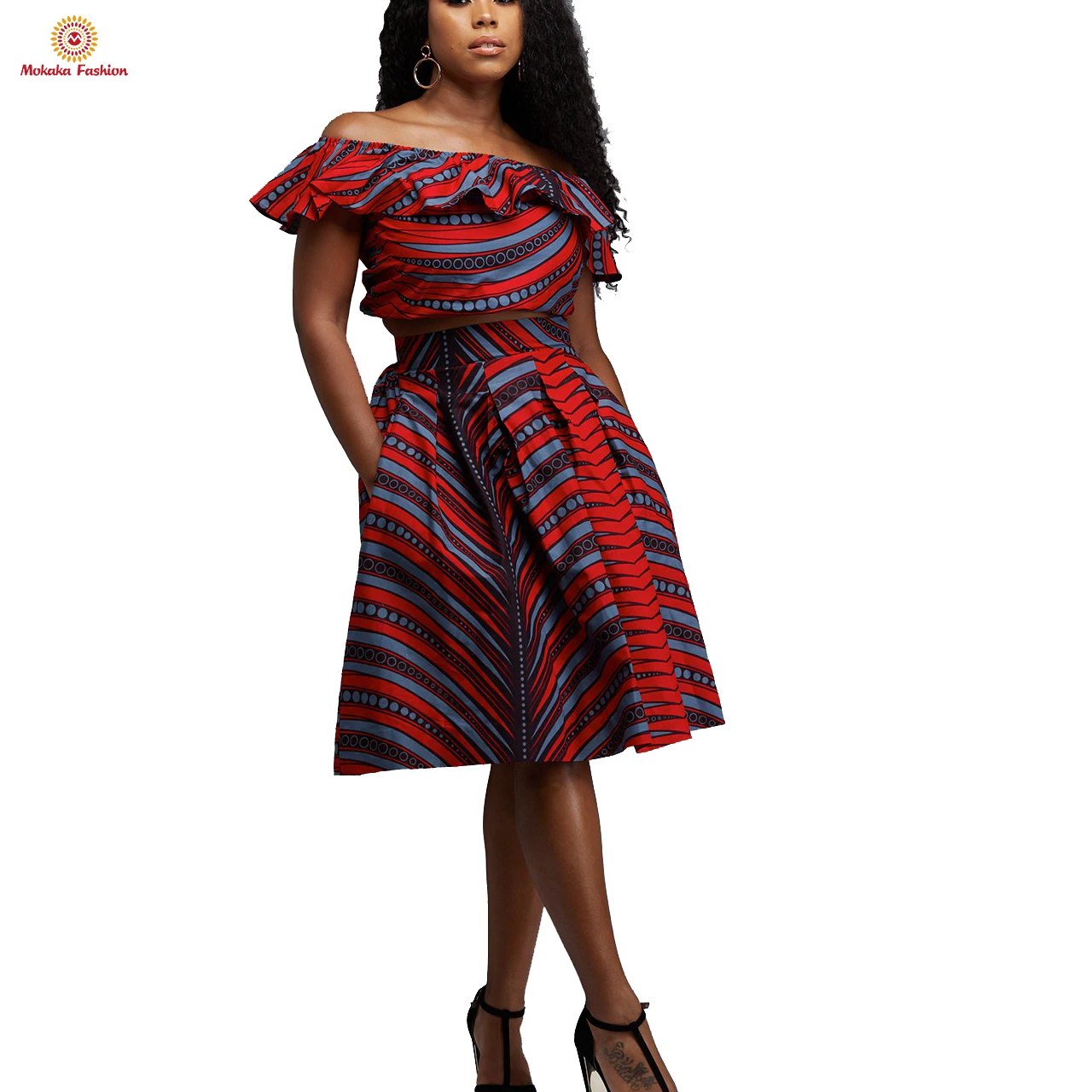 Factory Hot Sale African Kitenge Dress Designs Traditional New Buy 