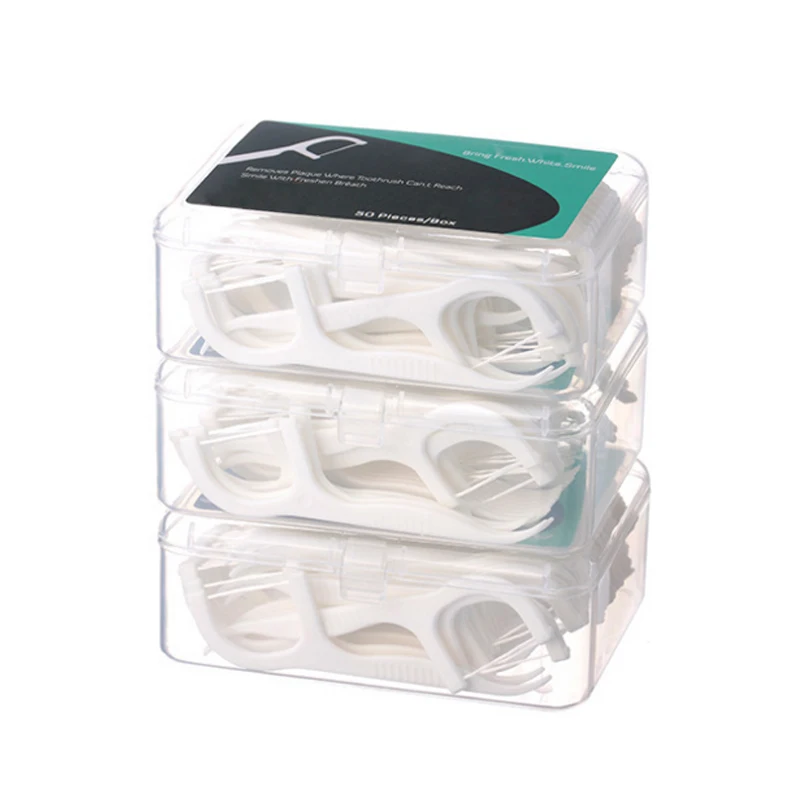 

Disposable Dental Flosser Picks Convenient Floss Picks, White